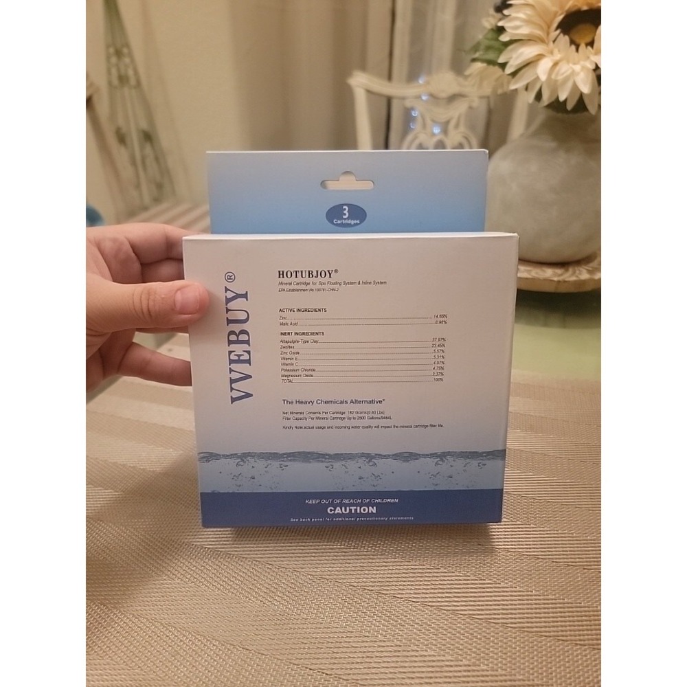 3 Hot Tub Joy HotTubJoy Mineral Cartridge for Spa floating System & Inline...